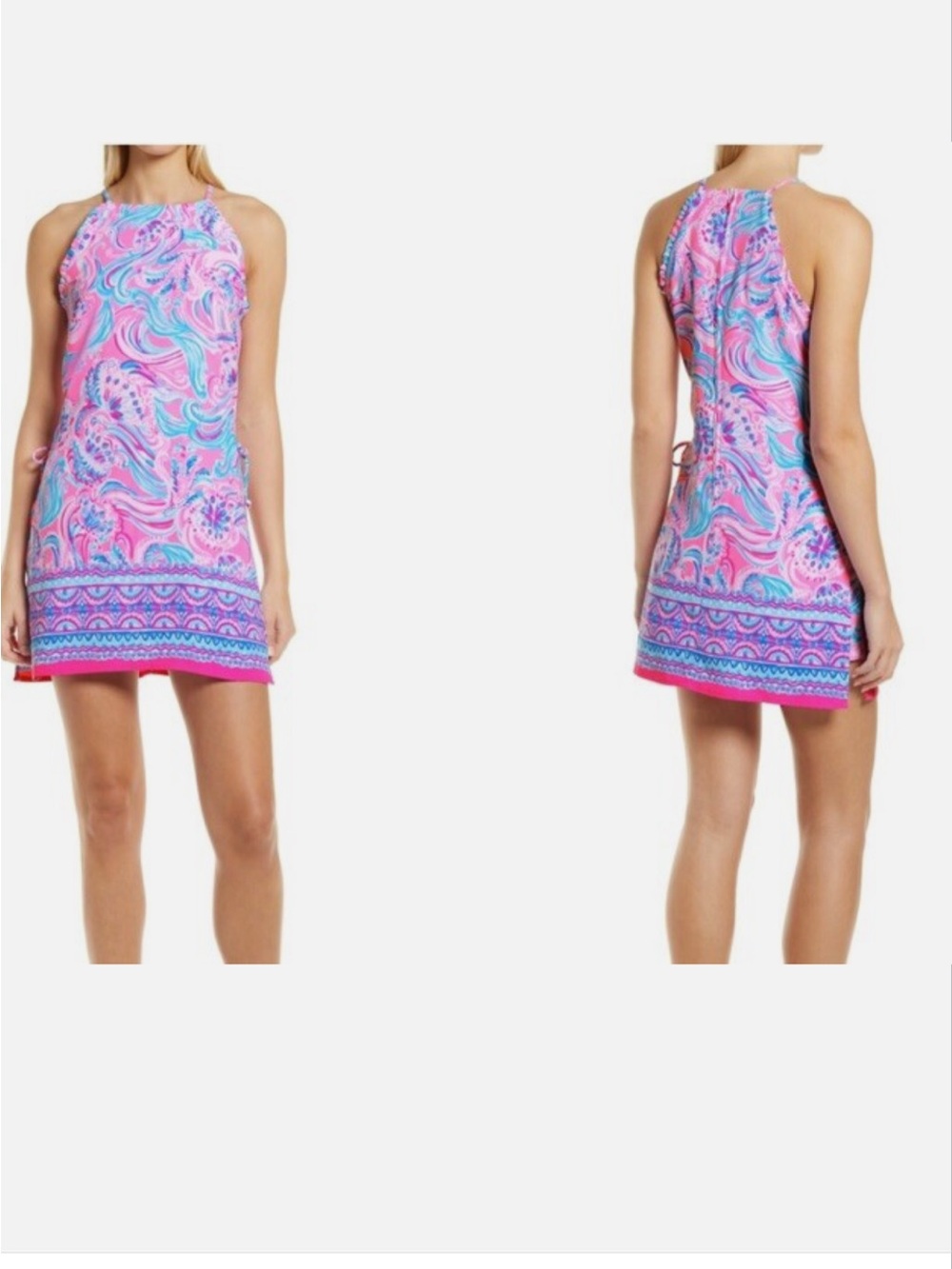 Lilly Pulitzer Pearl Romper Prosecco Pink Don’t be Jelly Engineered Size 10
